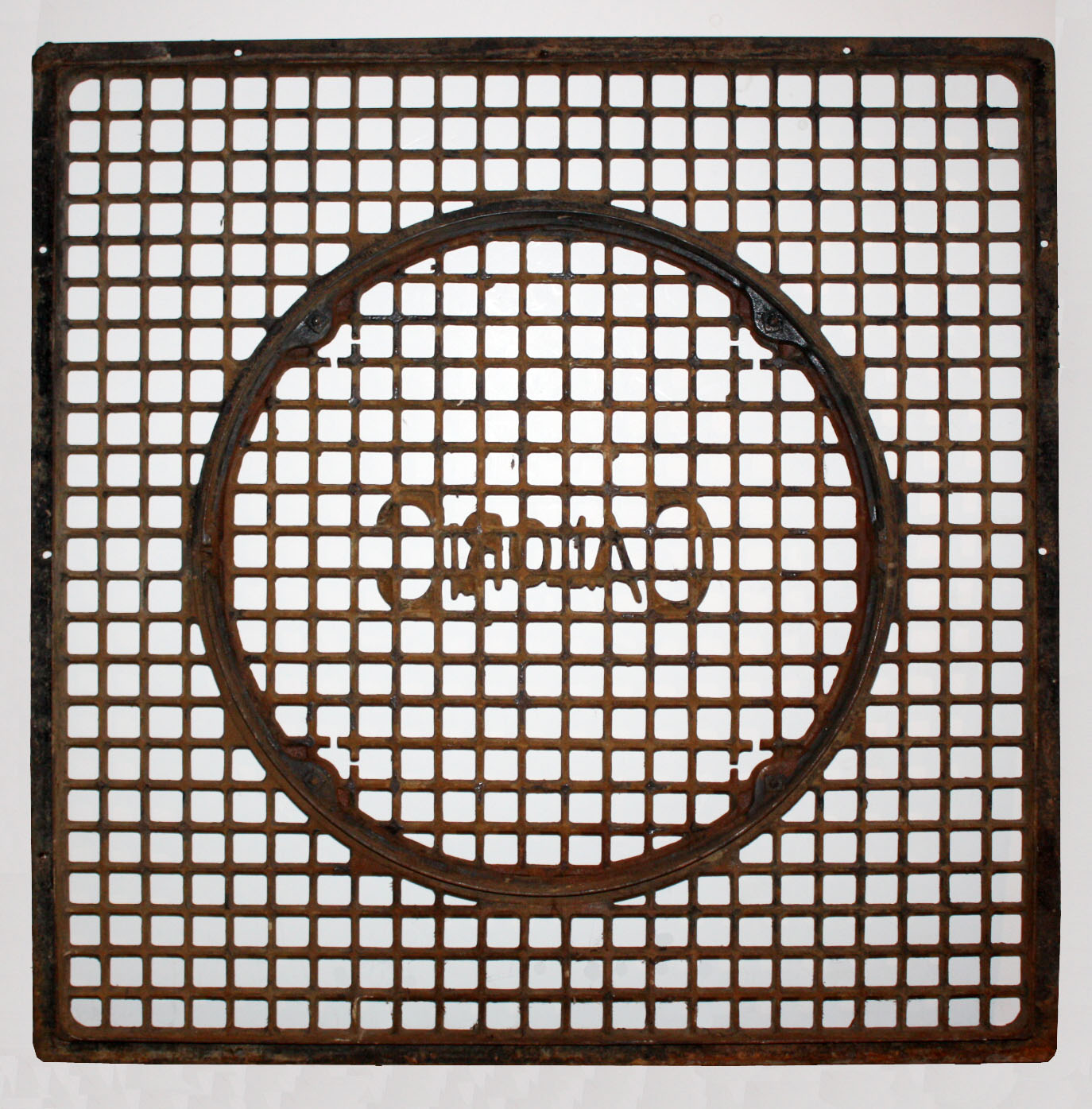 SOLD Wonderful Antique Air Return Grille with Circular Design, 19th Century-18784