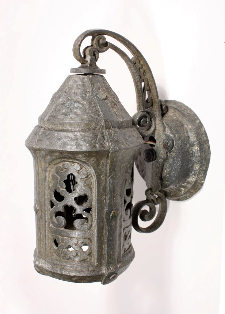 SOLD Fascinating Antique Spanish Revival Lantern-0