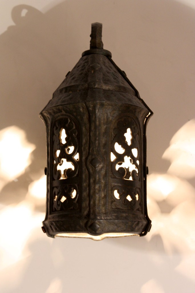 SOLD Fascinating Antique Spanish Revival Lantern-19337