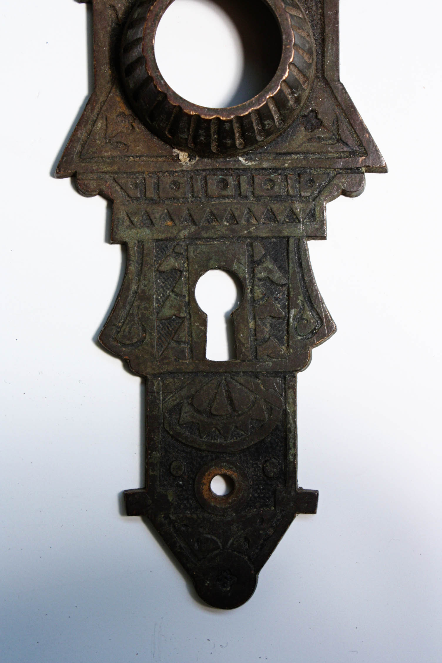 SOLD Magnificent Pair of Antique Cast Bronze Door Plates, c. 1880’s-19780