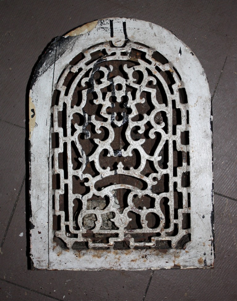 SOLD Antique Arched Cast Iron Wall Vent-0