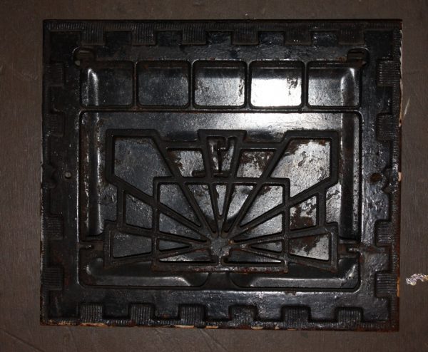 SOLD Antique Art Deco Wall Grate, Cast Iron-0