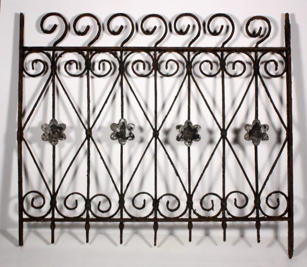 SOLD Antique 1870's Wrought Iron Window Guard-0