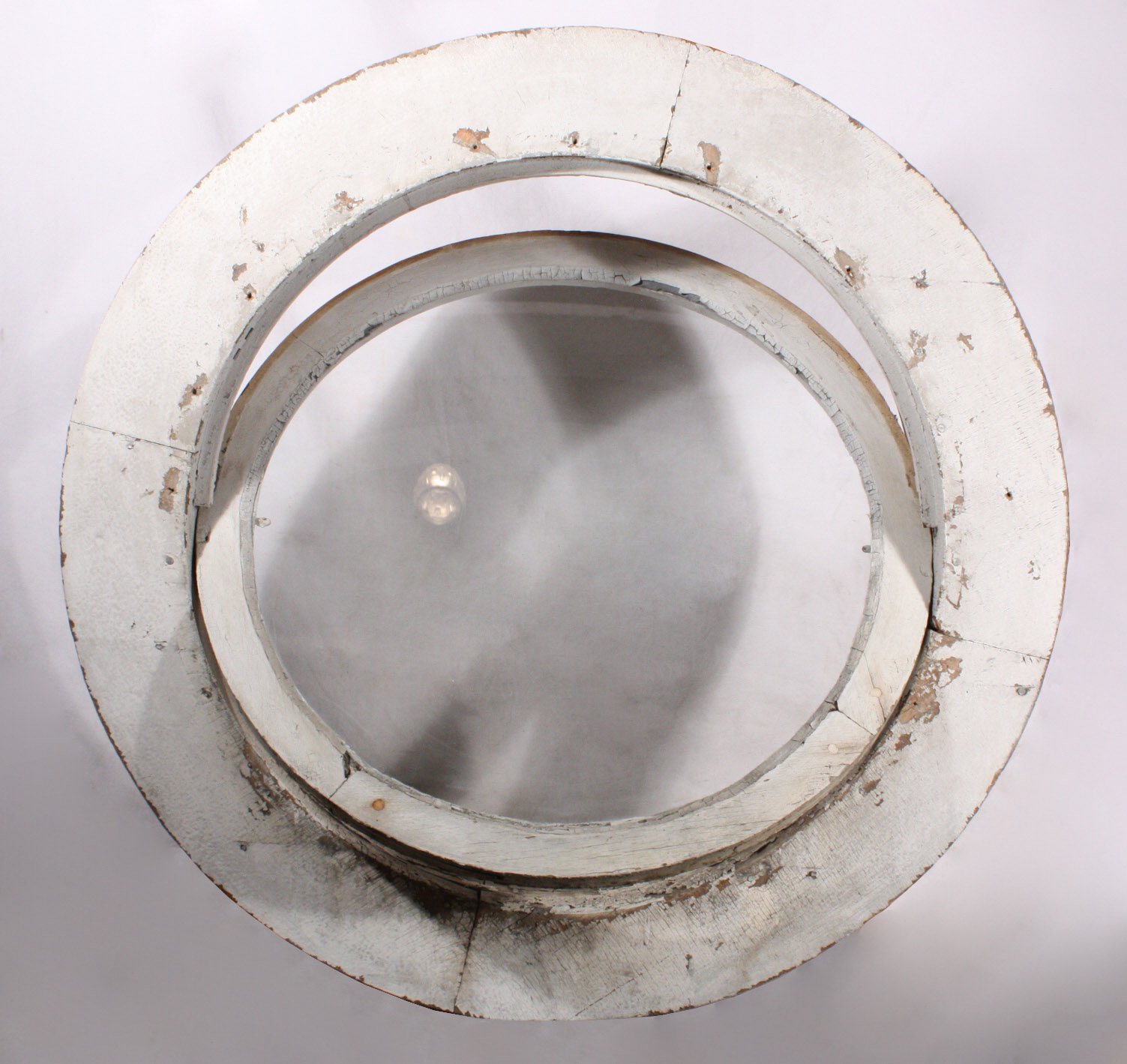 SOLD Unusual Antique Round Window with Tilting Center, Early 1900’s-21536