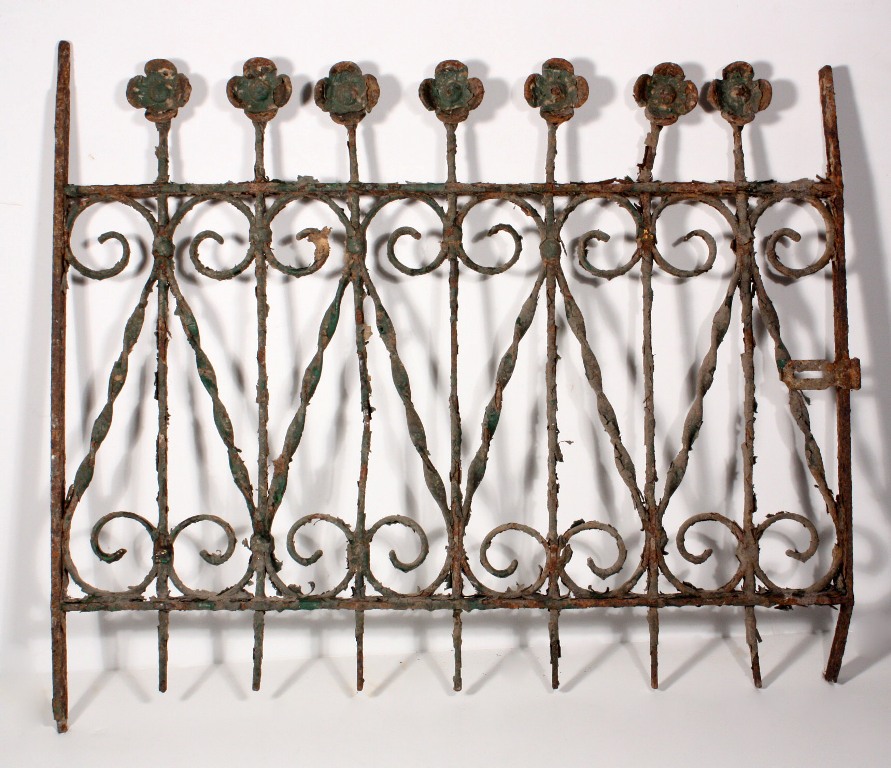 SOLD Antique Wrought Iron Window Gate, Late 1800’s-0