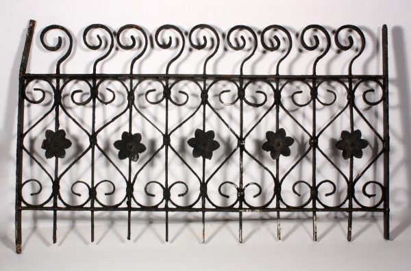 SOLD Antique 1890's Wrought Iron Window Guard-0