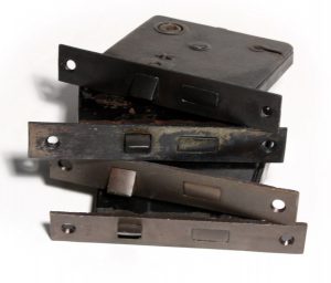 Antique Mortise Locks for Skeleton Keys, Refinished