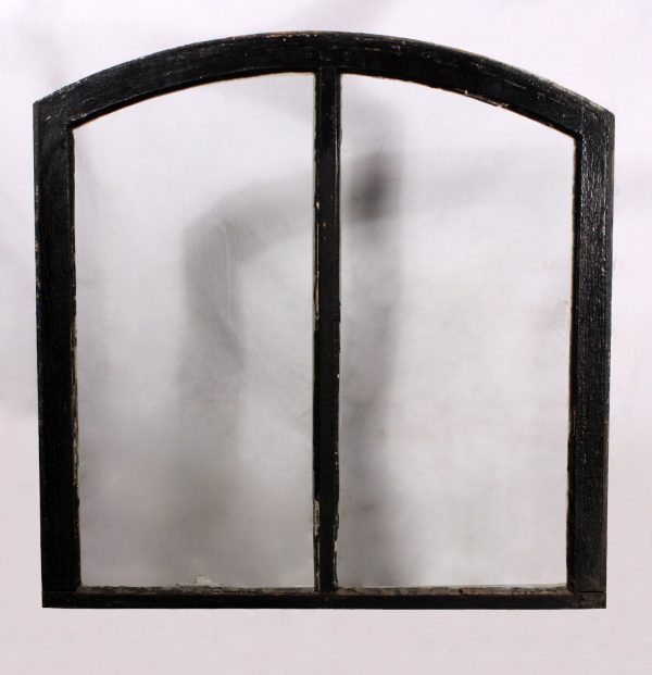 SOLD Antique Arched Window with Original Wavy Glass-0