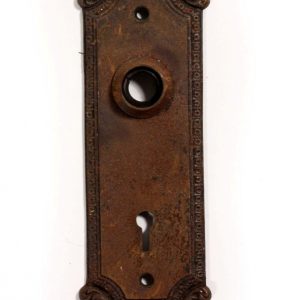Antique Cast Iron “Geneva” Door Plates, Barrows Lock Co., Early 1900’s-0