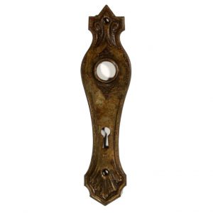 Fantastic Antique Fleur-de-lis Doorplates, 1920s-1930s