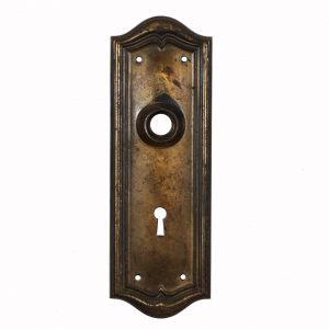 SOLD Superb Antique Door Backplates with Arches-0