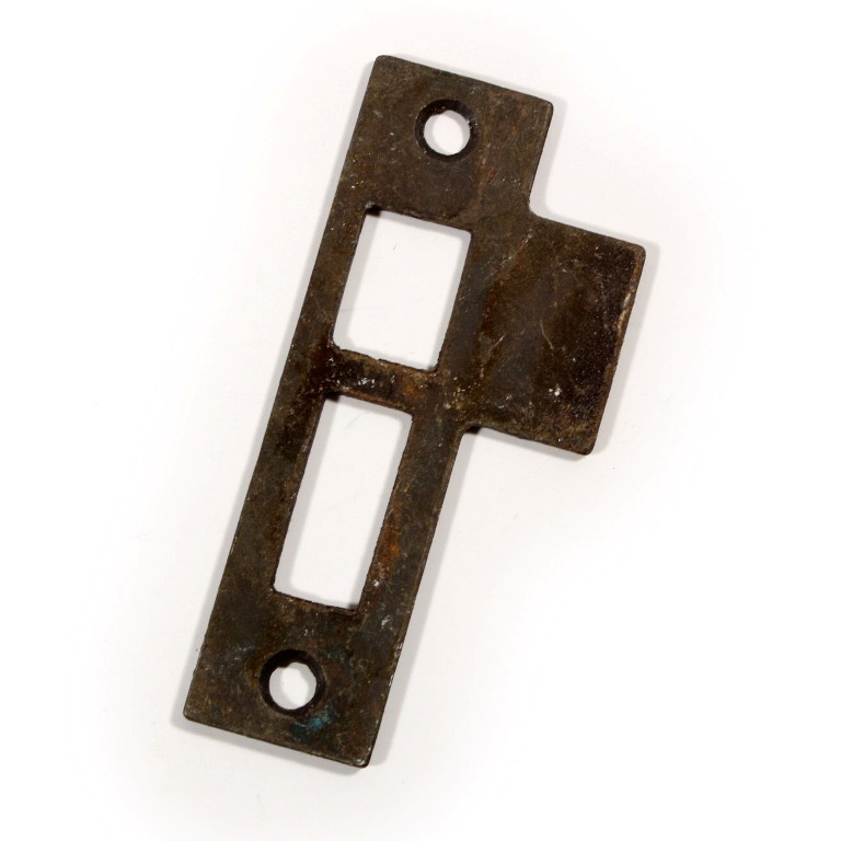 NSTP55 Antique Strike Plates for Mortise Locks 1/4” Spacing