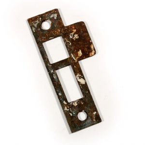 Antique Strike Plates for Mortise Locks, 3/16” Spacing-0