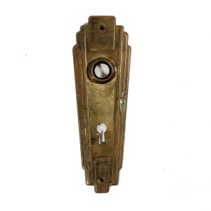 Attractive Salvaged Art Deco Door Plates-0