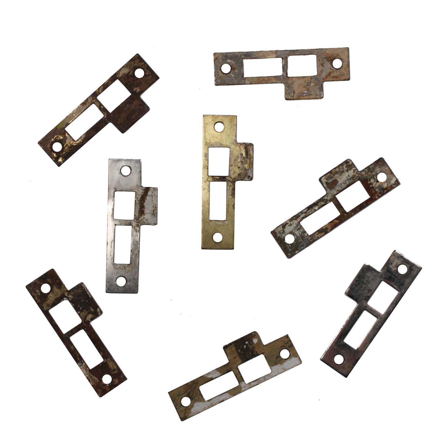 Antique Strike Plates for Mortise Locks, 5/32” Spacing