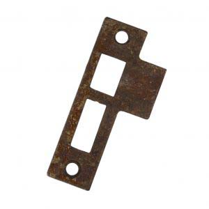 Antique Strike Plates for Mortise Locks, 3/16” Spacing