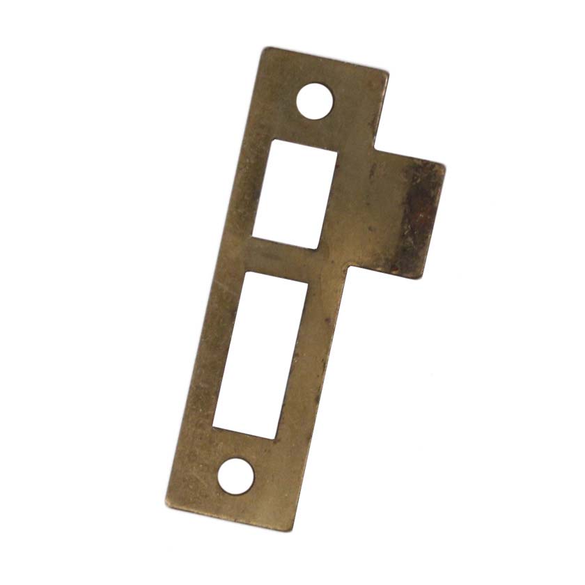 SOLD Antique Salvaged Strike Plates for Mortise Locks, 1/4” Spacing-0
