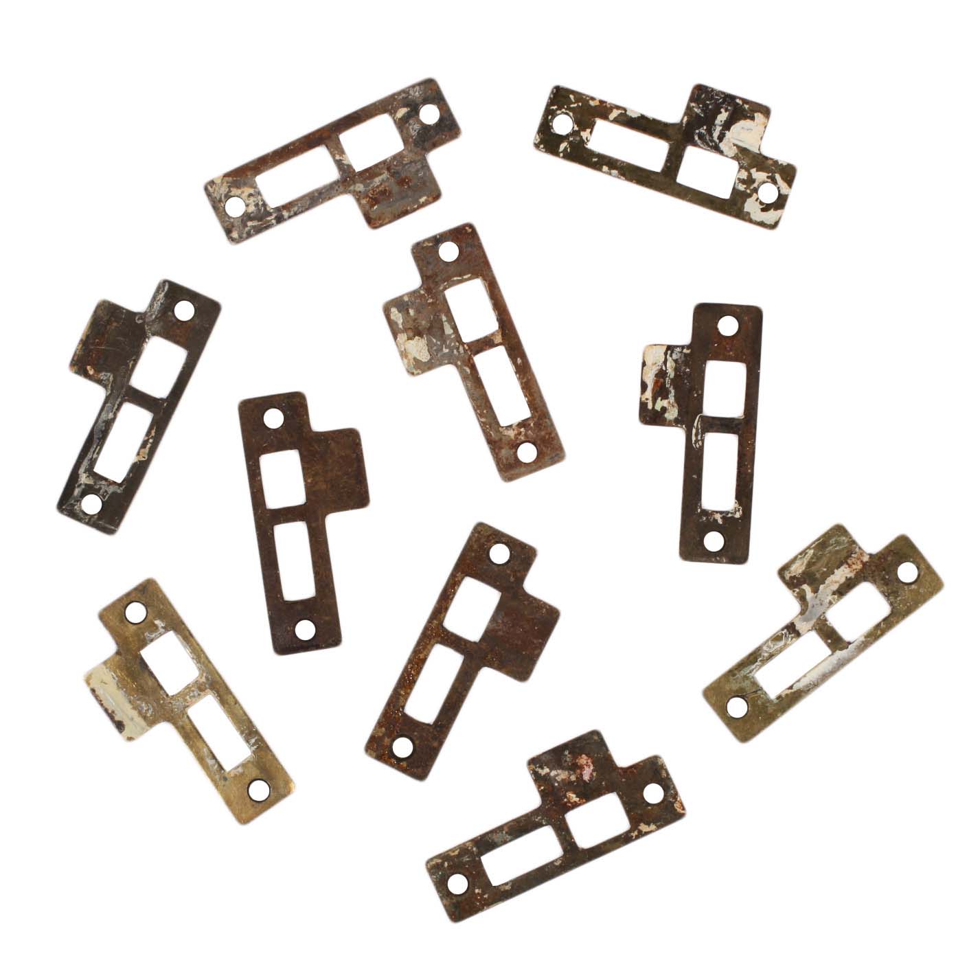 Antique Strike Plates for Mortise Locks, 3/32” Spacing-41346