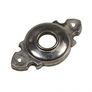 Antique Nickel Doorknob Escutcheons-0