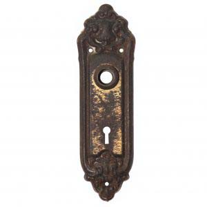 Handsome Antique “Haven” Doorplates by Sargent, Fleur-De-Lis, c. 1910 -0