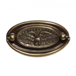 Stately Antique Figural Cabinetry Pulls with Eagles-0
