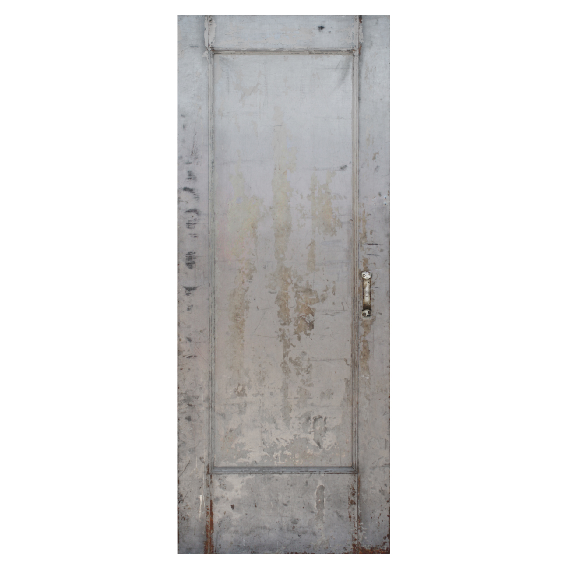 SOLD Salvaged Antique 32" Industrial Fire Door -0