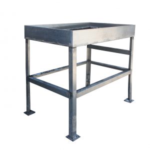 Reclaimed Industrial Work Table, Colonial Bread-0