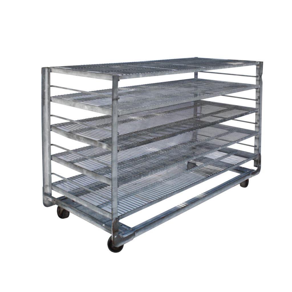 Salvaged Industrial Shelving Unit, Colonial Bread