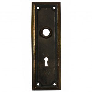 Understated Antique Door Backplates, Early 1900s