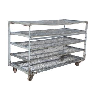 Reclaimed Industrial Shelving Unit, Colonial Bread-0