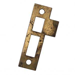 Antique Strike Plates for Mortise Locks, 7/32” Spacing