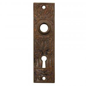 Antique Egyptian Revival Cast Iron Door Plates