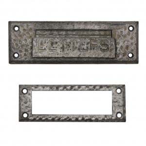 Antique Letter Slot with Matching Interior Trim Piece, c. 1920s-0