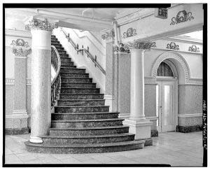 Reclaimed Set of Bronze and Onyx Stair Parts, Divine Lorraine Hotel