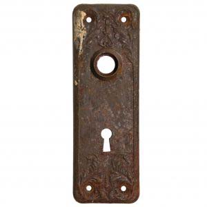 Antique Doorplates with Leaves, Late 19th Century
