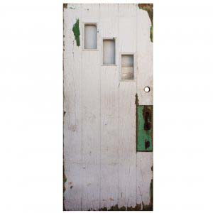 Salvaged 36” Antique Plank Door, Early 1900s-0