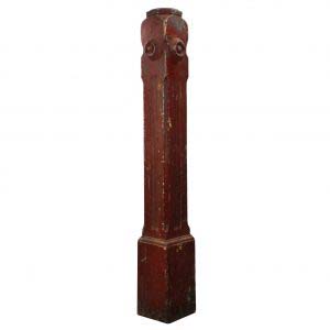 Reclaimed Antique Boxed Newel Post, Late 19th Century-0