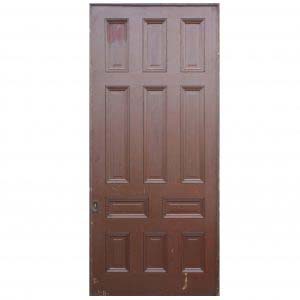 Substantial Salvaged Antique 4' Pocket Door-0