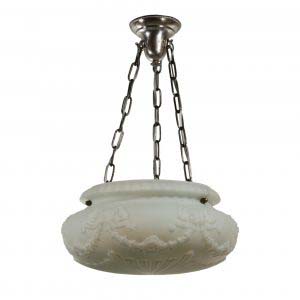 Antique Neoclassical Inverted Dome Chandelier, c. 1920’s-0