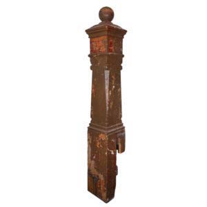 Substantial Antique Newel Post, Early 1900s