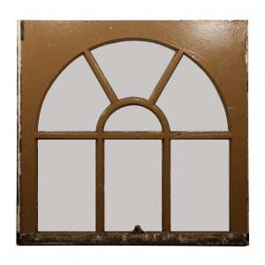 Reclaimed Antique Arched Window, c. 1910-0