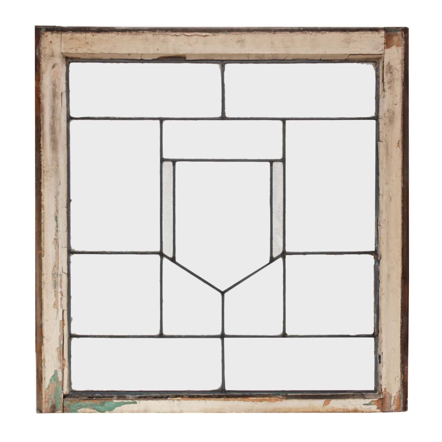 Antique Arts & Crafts American Leaded Glass Windows-58465