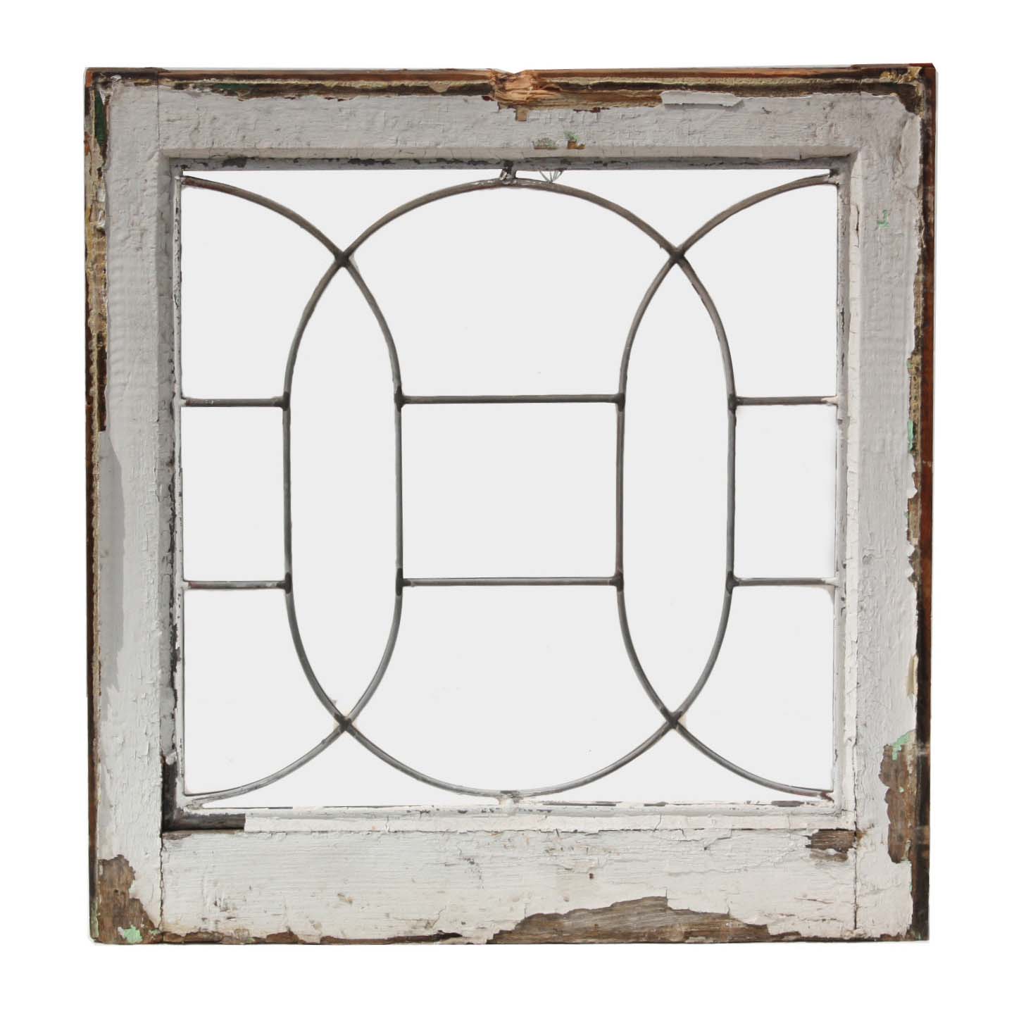 Antique American Leaded Glass Window, Early 1900s-58636