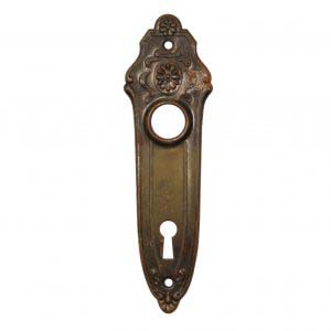 Salvaged Antique Neoclassical Doorplates, Early 1900s-0