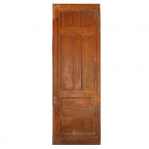 Substantial Salvaged Antique 3' Pocket Door, Oak-0
