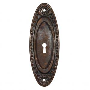 Antique “Lydian” Pocket Door Plates by Yale & Towne, c. 1910-0