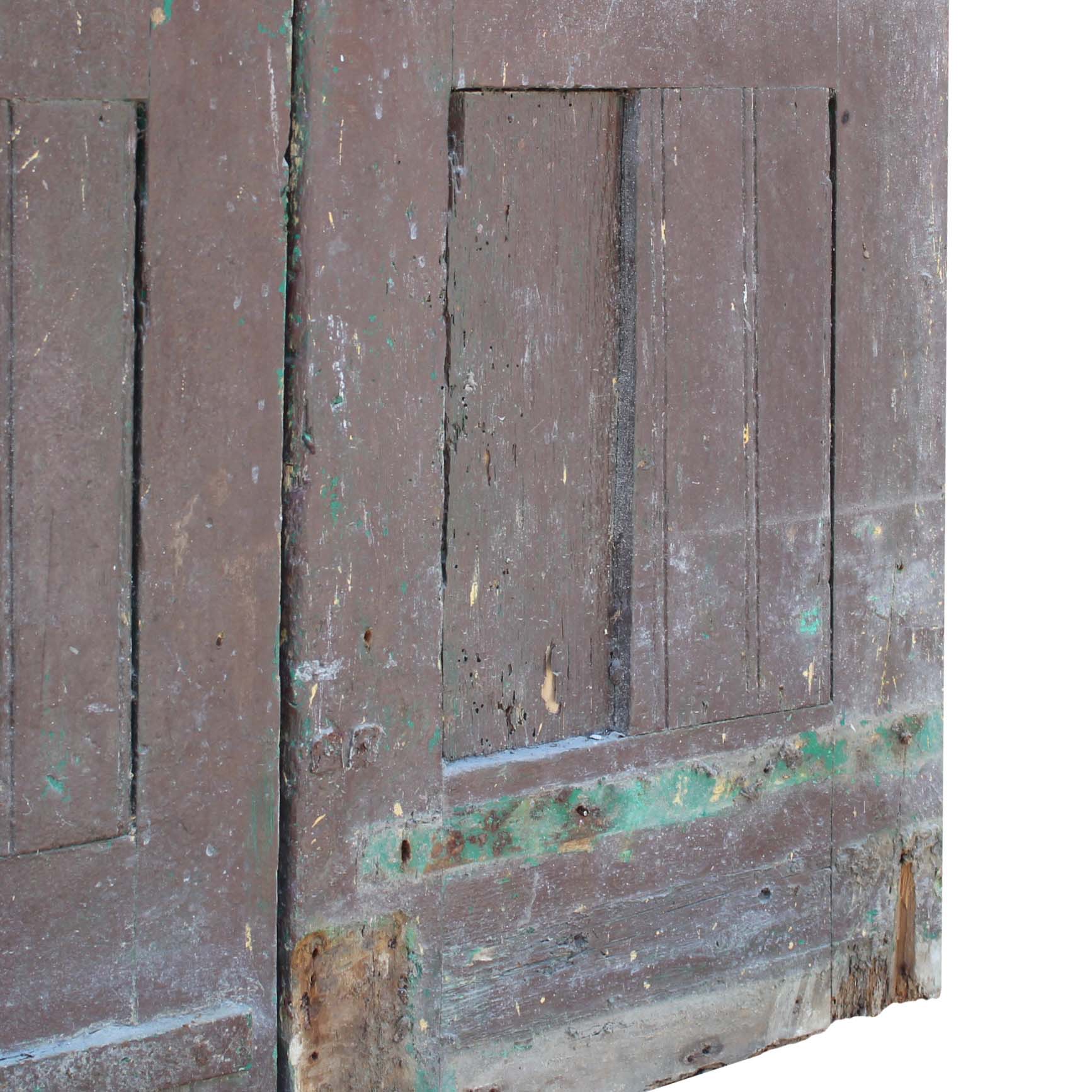 Old Salvaged Wood Door Pair from France, 19th Century-63668