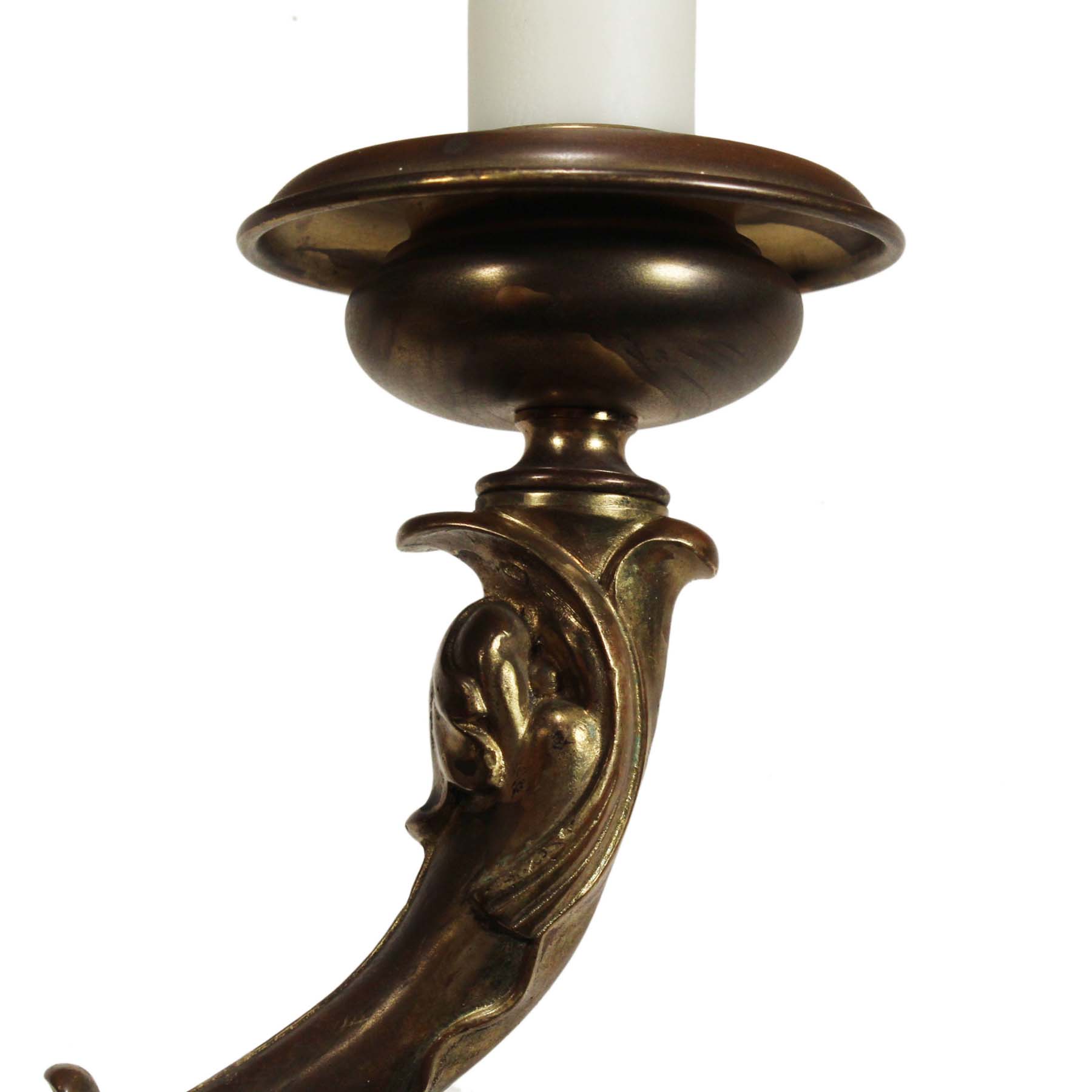 Antique Neoclassical Style Bronze Figural Sconce Pairs by E.F Caldwell-64330