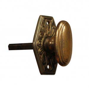 Antique Cast Bronze Thumb Turns from Waldorf Astoria Hotel, C. 1929-0