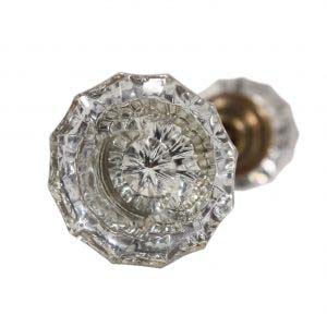 Antique Fluted Glass Door Knob Sets-0